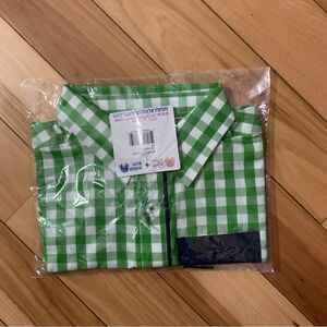 Ruffle Butts Rugged Boys 3t Shirt Top Easter Spring New Green White Check New